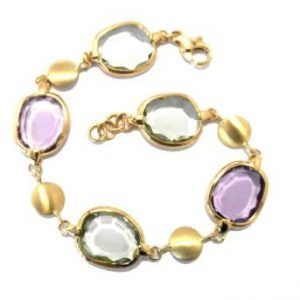 Pulsera Oro bicolor forzada