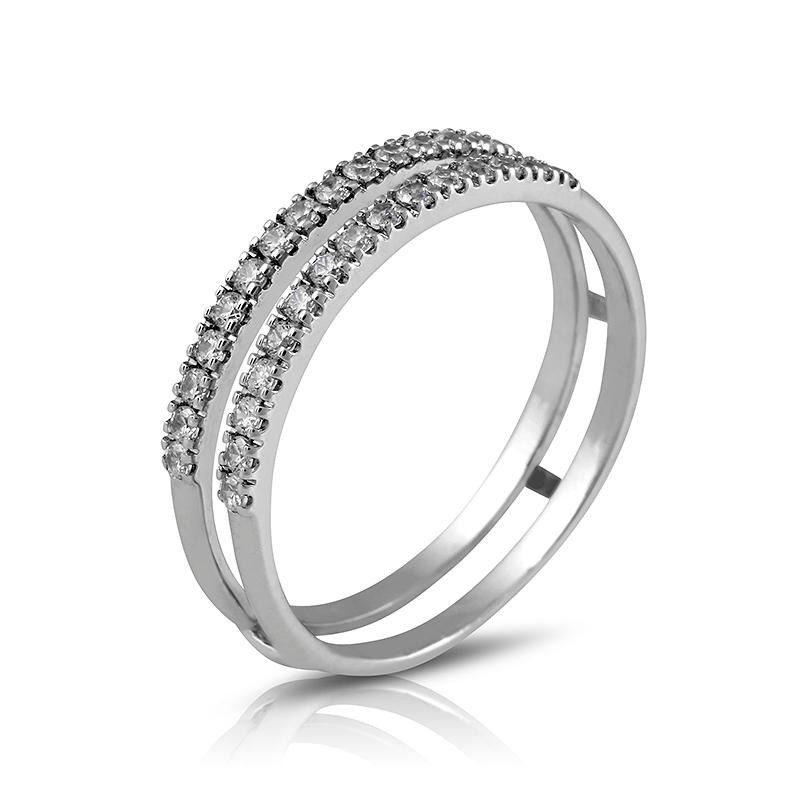 Anillo media alianza garras 15 Diamantes Anillo media alianza garras 15 Diamantes