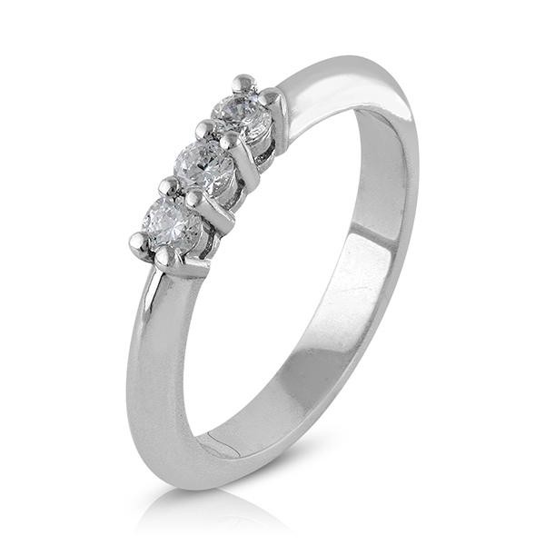 Anillo de compromiso 7 Diamantes carril Anillo de compromiso 7 Diamantes carril