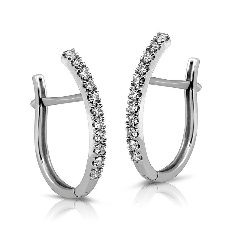 Pendientes criollas de Diamantes y Oro rosa Pendientes criollas de Diamantes y Oro rosa