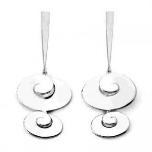 Pendientes largos BABEL Plata Jorge Revilla